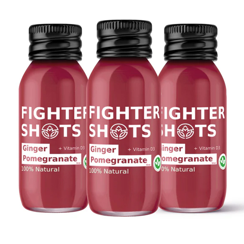 FIGHTER GINGER + POMEGRANATE SHOT + VITAMIN D 60ML