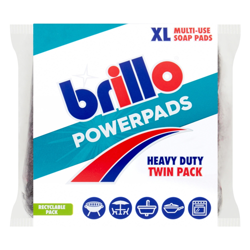BRILLO POWER PAD SOAP PADS 2S