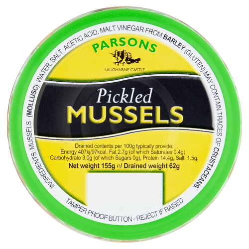 PARSONS PICKLED MUSSELS 155G