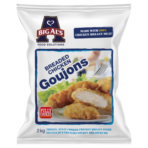 BIG AL'S BREADED CHICKEN GOUJONS 2KG
