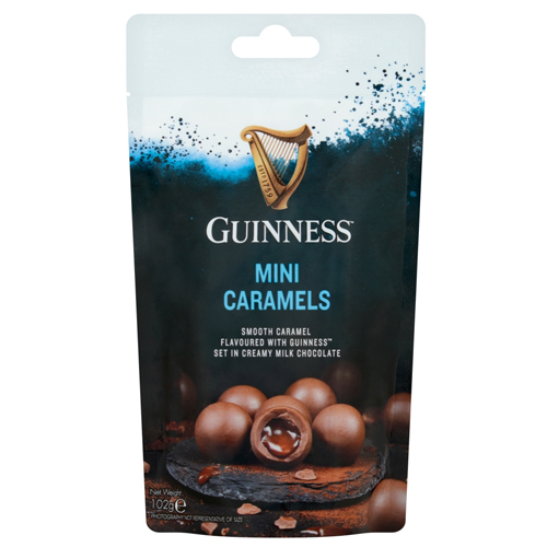 GUINNESS CHOCOLATE MINI CARAMELS POUCH 102G