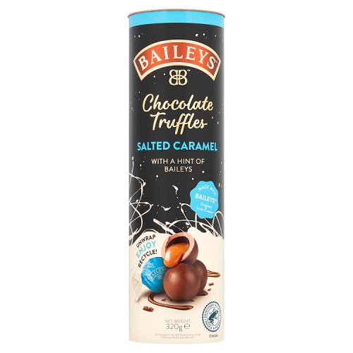 BAILEYS SALTED CARMEL CHOCOLATE TRUFFLES TUBE 320G