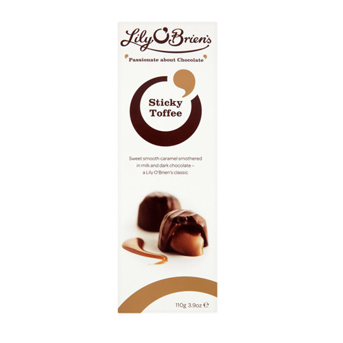 LILY O'BRIEN'S STICKY TOFFEE CHOCOLATES 110G