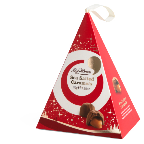 LILY O'BRIEN'S SEA SALTED CARAMELS 112G-XMAS