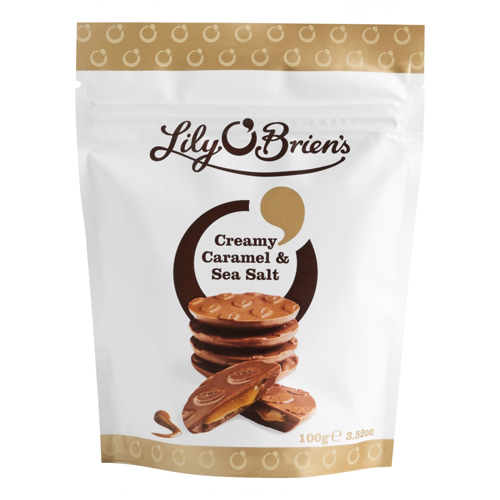 LILY O'BRIEN'S CREAMY CARAMELS SEA SALT BAG 100G