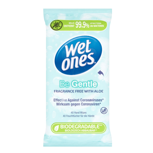 WET ONES BE GENTLE BIODEGRADABLE 40S