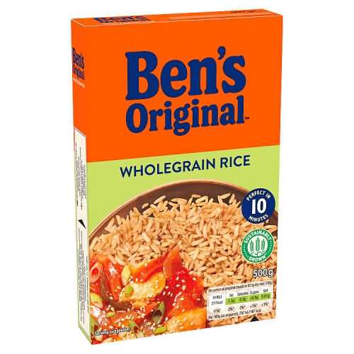 BEN'S ORIGINAL WHOLEGRAIN RICE 500G