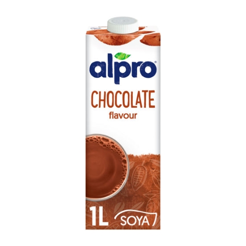 ALPRO CHOCOLATE SOYA PLANT BASED DRINK, VEGAN & DAIRY FREE 1L