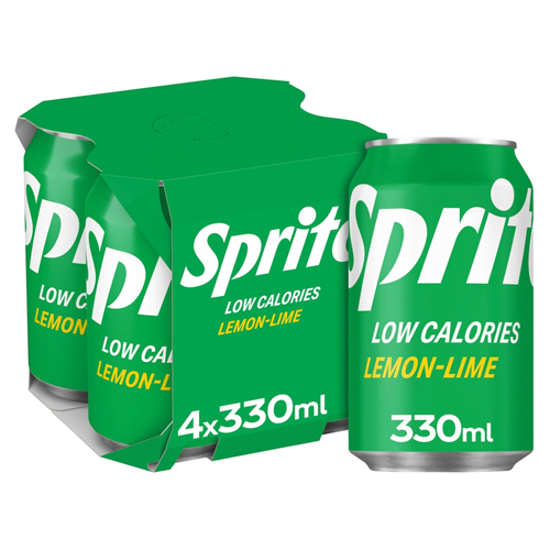 SPRITE CAN 4PK 330ML