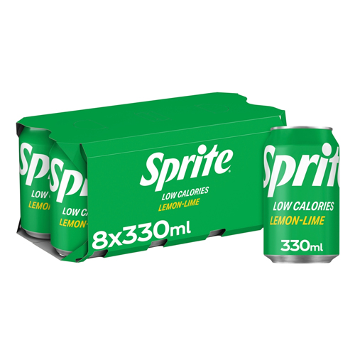 SPRITE REGULAR CAN 8PK 330ML