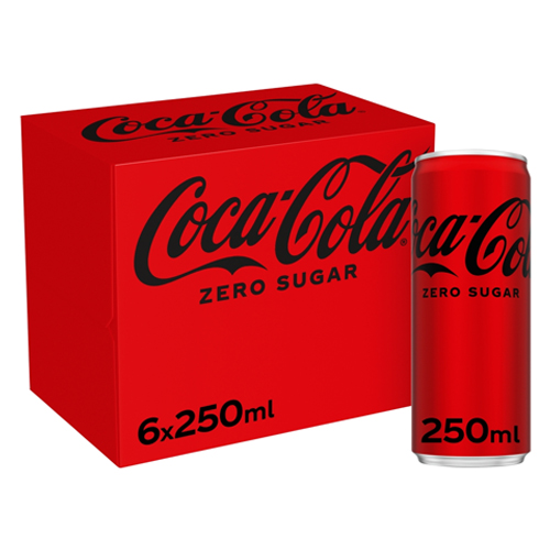 COKE ZERO SUGAR 6PK 250ML