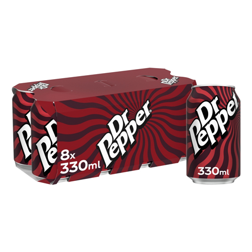 DR PEPPER CAN 8PK 330ML
