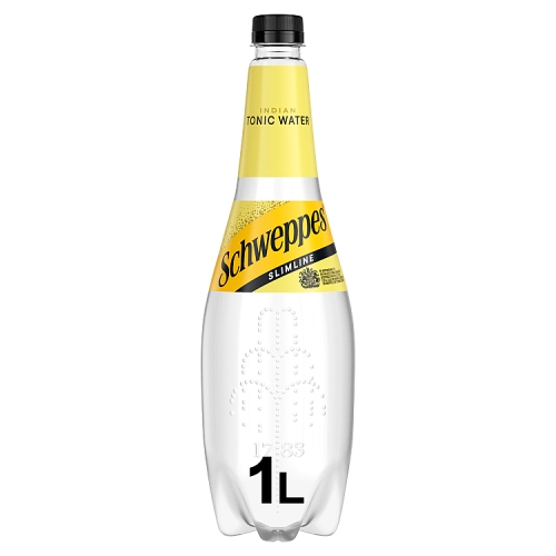 SCHWEPPES SLIMLINE TONIC WATER PET 1L