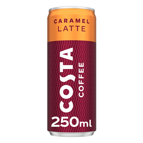 COSTA COFFEE CARAMEL LATTE CAN 250ML
