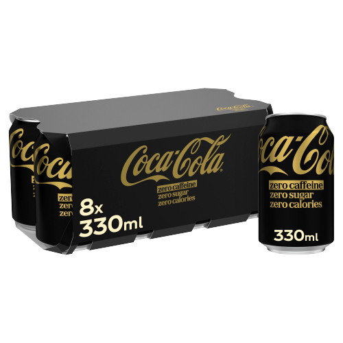 COKE ZERO CAFFIENE FREE 8PK 330ML