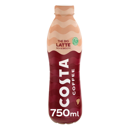 COSTA COFFEE LATTE PET 750ML