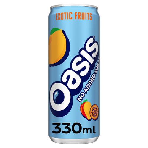 OASIS ZERO EXOTIC FRUITS CAN 330ML