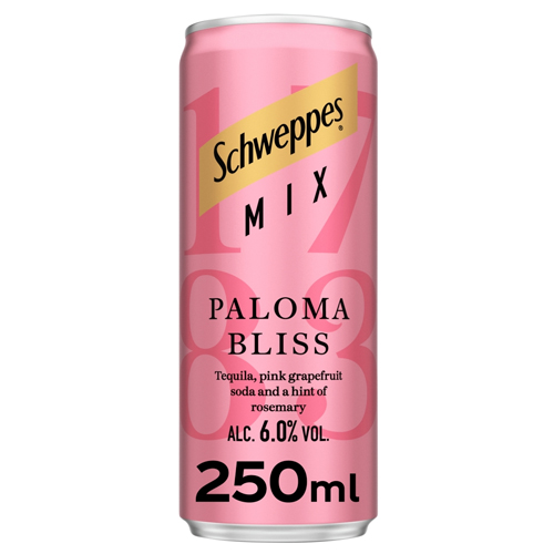 SCHWEPPES MIX PALOMA BLISS COCKTAIL CAN 250ML
