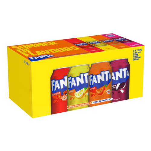 FANTA VARIETY PACK 8PK 330ML