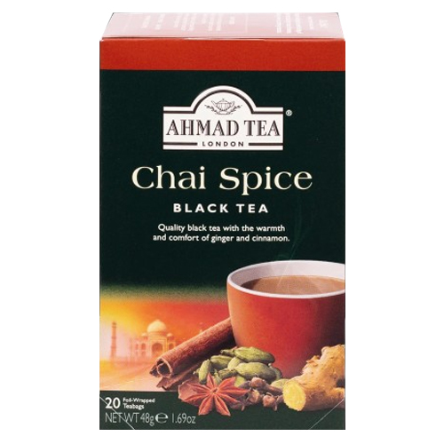 AHMAD TEAS CHAI SPICE BLACK 20 TEA BAGS