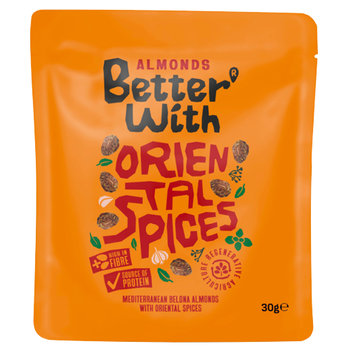 BETTER WITH ORIENTAL SPICE ALMONDS 10X 30G