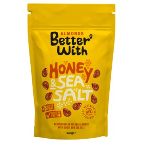 BETTER WITH HONEY & SEA SALT ALMONDS 8X 140G