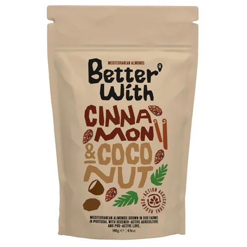 BETTER WITH CINNAMON & COCONUT ALMONDS 140G
