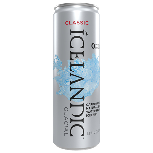 ICELANDIC GLACIAL WATER CAN SPARKLING 330ML