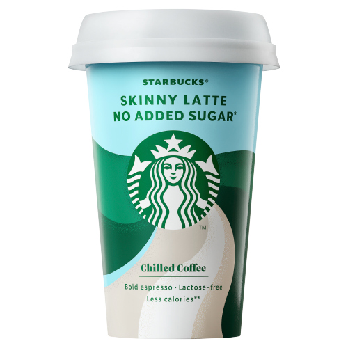 STARBUCKS SKINNY LATTE CHILLED COFFEE NAS CUP 220ML