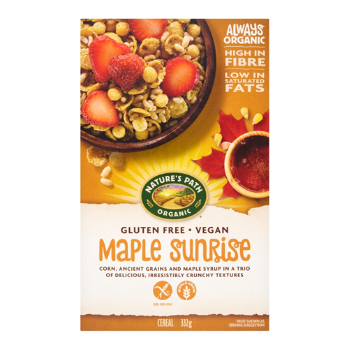 NATURES PATH GLUTEN FREE MAPLE SUNRISE 332G