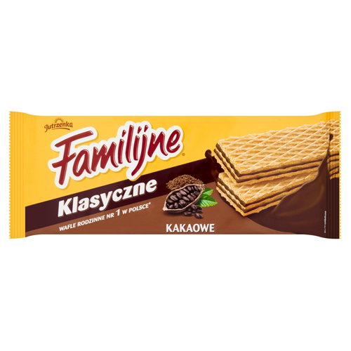 JUTRZENKA FAMILIJNE WAFLE WAFERS WITH COCOA FLAVOURED CREAM 180G