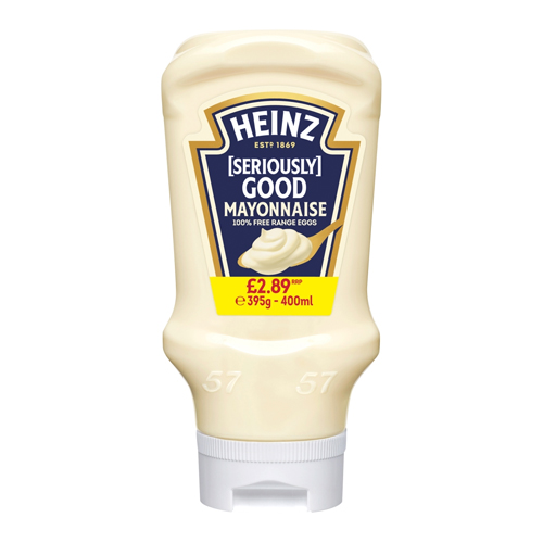 HEINZ SERIOUSLY GOOD MAYONNAISE PMP £2.89 400ML