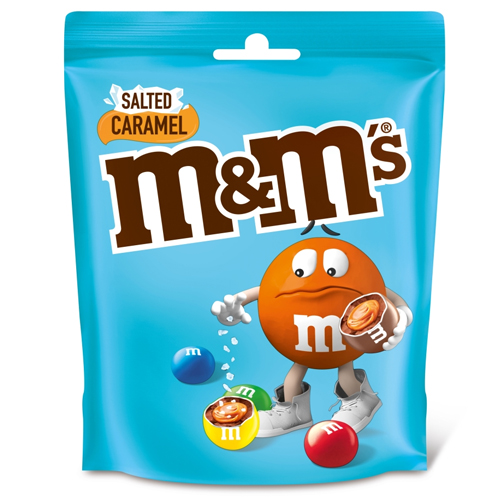 M&M'S SALTED CARAMEL CHOCOLATE POUCH BAG 102G