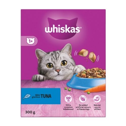 WHISKAS 1+ CAT COMPLETE DRY WITH TUNA 300G
