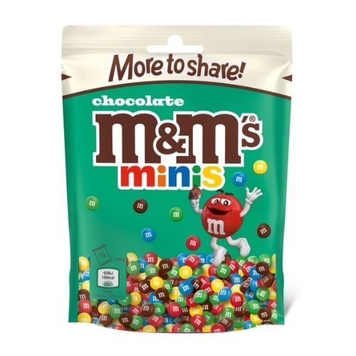 M&M'S MINIS MILK CHOCOLATE MORE TO SHARE POUCH BAG 176G