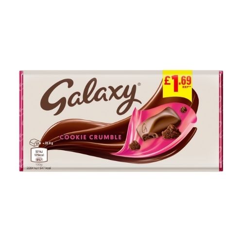 GALAXY COOKIE CRUMBLE LARGE BLOCK PMP £1.69 114G