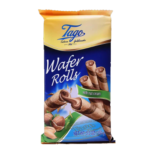 TAGO ROLL WAFERS HAZELNUT 150G