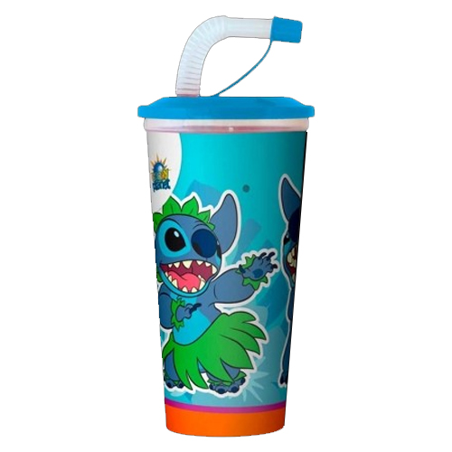 LILO & STITCH DRINKING CUP WITH STRAW & COOKIES 40G