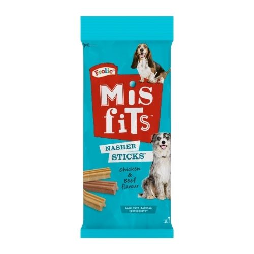 MISFITS NASHER STICKS CHICKEN & BEEF BAG 175G