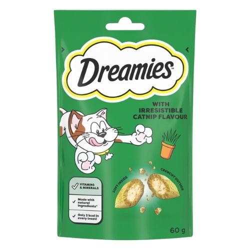 DREAMIES CAT TREAT BISCUITS WITH CATNIP 60G