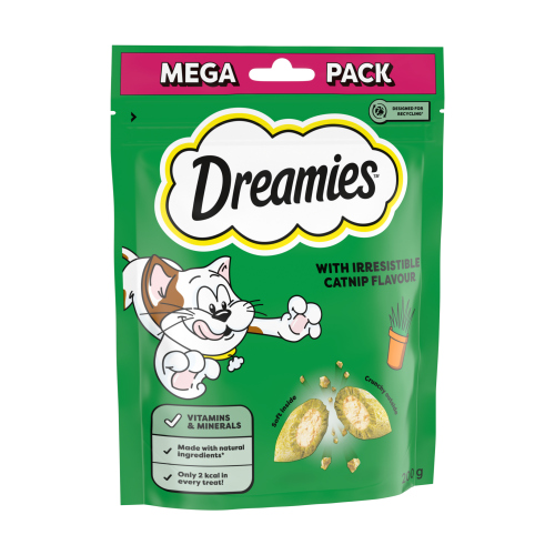 DREAMIES CAT TREAT BISCUITS WITH CATNIP FLAVOUR 200G