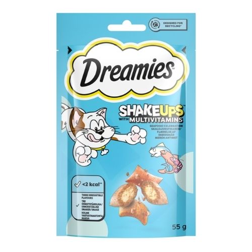 DREAMIES SHAKEUPS SEAFOOD CELEBRATIONS CAT TREATS 55G