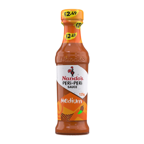 NANDO'S MEDIUM PERI PERI SAUCE PMP £2.49 125G
