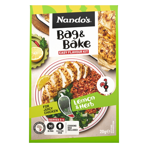NANDO'S PERI-PERI BAG & BAKE LEMON & HERB 20G