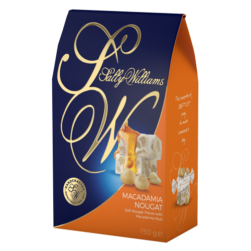 SALLY WILLIAMS SOFT NOUGAT IN MACADAMIA NUTS 150G