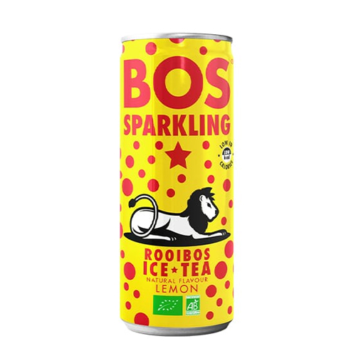 BOS ORGANIC SPARKLING LEMON R'BOS ICE TEA 12X 250ML