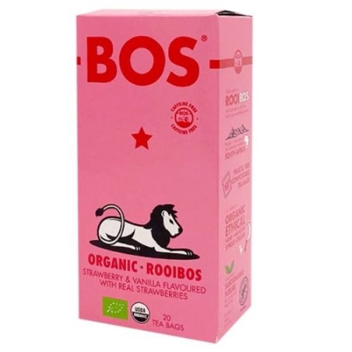 BOS ORGANIC BERRY/VANILLA R'BOS 20 TEA BAGS 50G