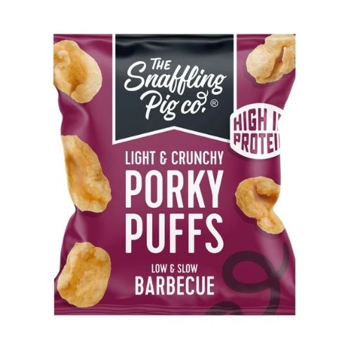 SNAFFLING PIG BBQ PORKY PUFFS 12X 20G