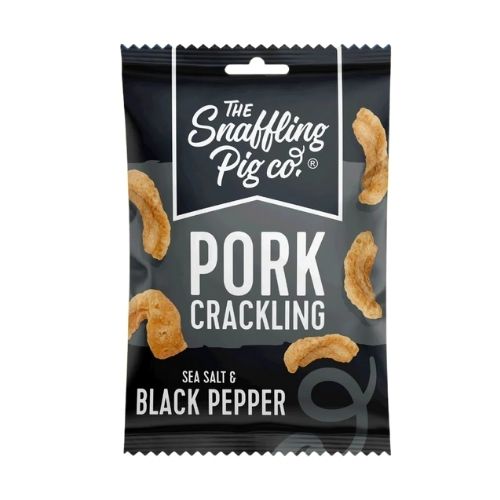 SNAFFLING PIG BLACK PEPPER CRACKLING 12X 40G