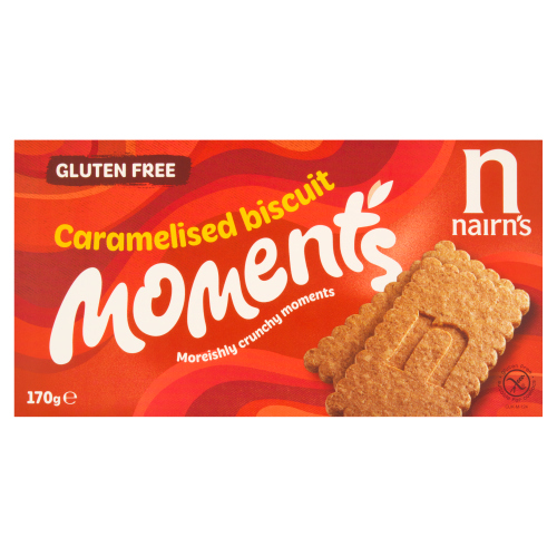 NAIRNS GLUTEN FREE CARAMELISED BISCUIT MOMENTS 170G